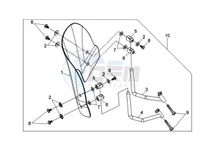 FIDDLE II 125 drawing WINDSCREEN