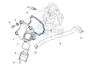 MP3 250 ie lt drawing Cylinder head cover