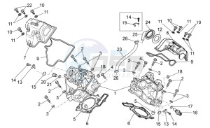 MXV 450 Cross drawing Cilinder head