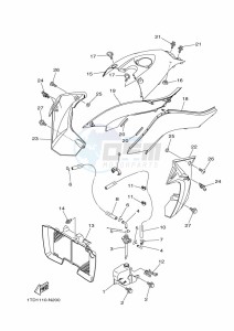 YFZ450R YFZ45YSSK (BW2E) drawing SIDE COVER