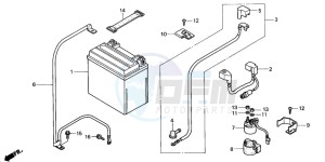 TRX350TM RANCHER S drawing BATTERY