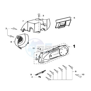 FIGHT 2 SP drawing CRANKCASE COVER