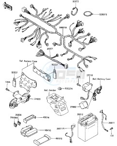 ZX 600 A [NINJA 600] (A3) [NINJA 600] drawing CHASSIS ELECTRICAL EQUIPMENT