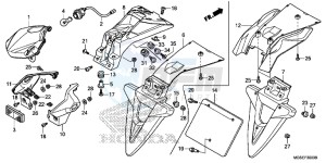 NC700SAC drawing TAILLIGHT