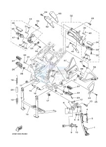 XT1200ZE SUPER TENERE ABS (2KB4) drawing STAND & FOOTREST