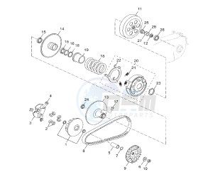 YP R X-MAX 125 drawing CLUTCH