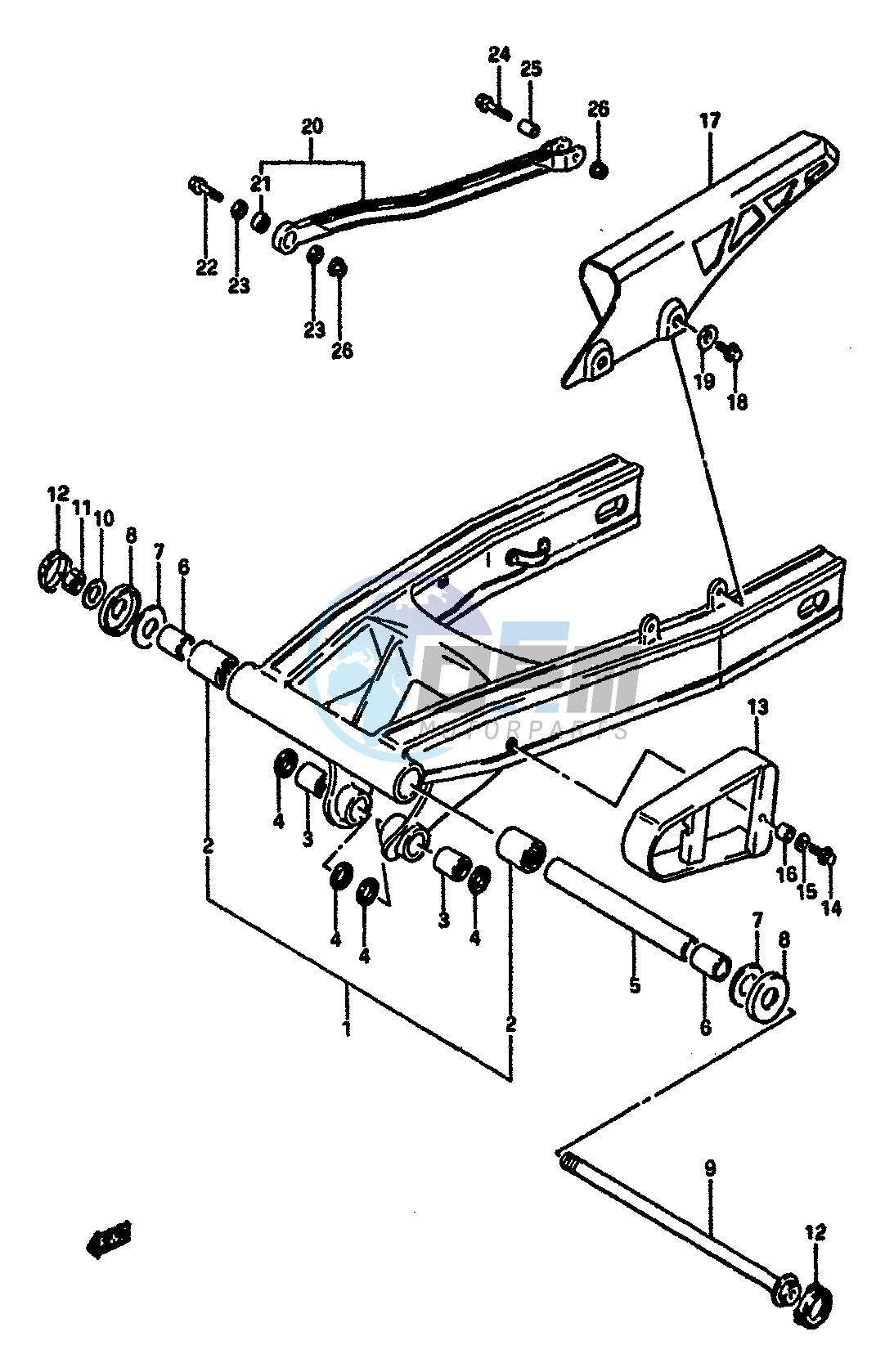 REAR SWINGING ARM