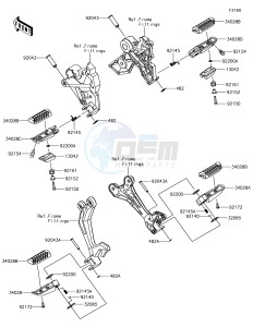 Z650 ER650HHF XX (EU ME A(FRICA) drawing Footrests