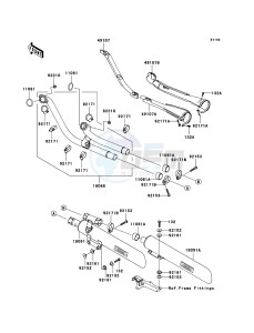 VN2000 CLASSIC VN2000H9F GB XX (EU ME A(FRICA) drawing Muffler(s)