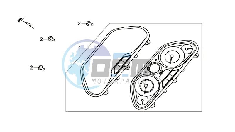 DASHBOARD / SPEEDOMETER CABLE / WIRING HARNASS