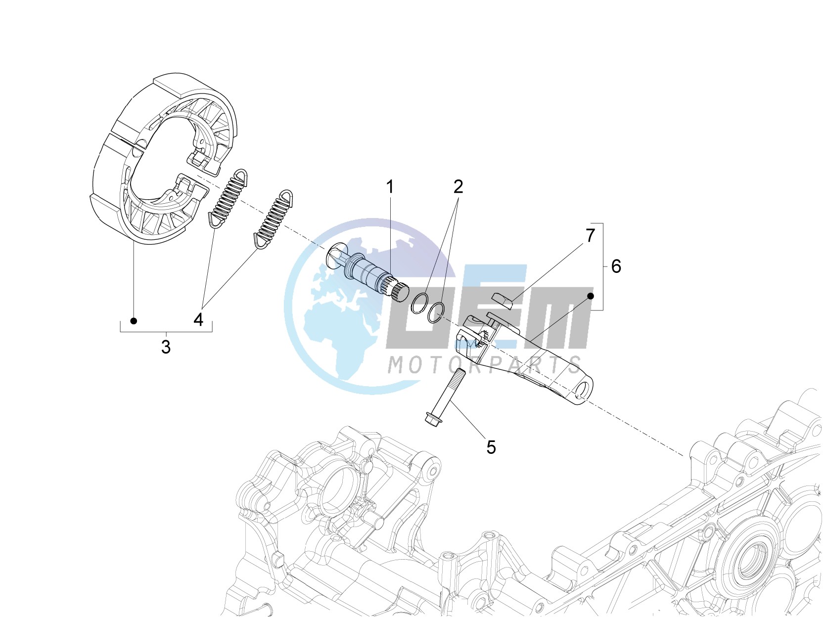 Rear brake - Brake jaw