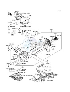 NINJA 250R EX250KBFA GB XX (EU ME A(FRICA) drawing Air Cleaner