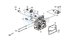 CRUISYM 300 (L8) EU drawing R. CRANK CASE COMP