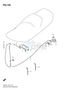 AN400 (E2) Burgman drawing SEAT SUPPORT BRACKET