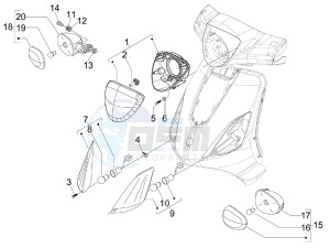 Fly 50 4t 4v (USA) drawing Head lamp - Turn signal lamps