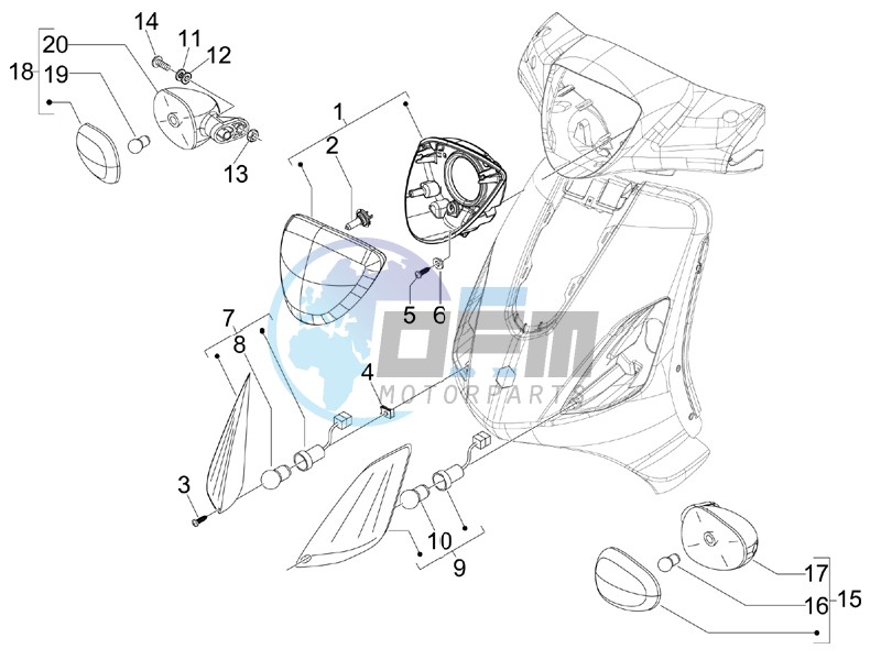 Head lamp - Turn signal lamps