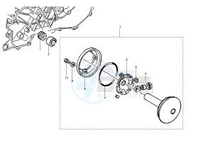 Hexagon 125-150 drawing Driving pulley