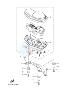 YZF-R25 249 (1WD9) drawing METER