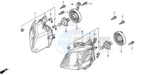 NSS250 JAZZ drawing HEADLIGHT (NSS2502)