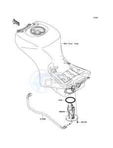 ZZR1400_ABS ZX1400D8F FR GB XX (EU ME A(FRICA) drawing Fuel Pump