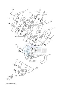 MT125A MT-125 ABS (5D7D) drawing COWLING 2