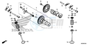 CRF250R Europe Direct - (ED) drawing CAMSHAFT/VALVE