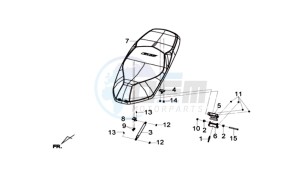 GTS 125I L6 drawing BUDDYSEAT / REAR LUGGAGE FRAME /