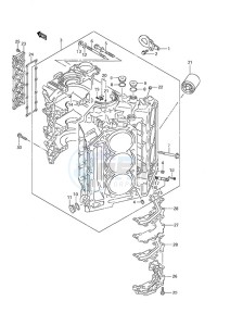 DF 250 drawing Cylinder Block (DF 250S)