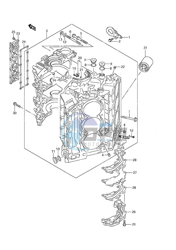 Cylinder Block (DF 250S)