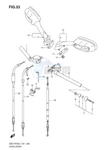 GSX-R750 drawing HANDLEBAR