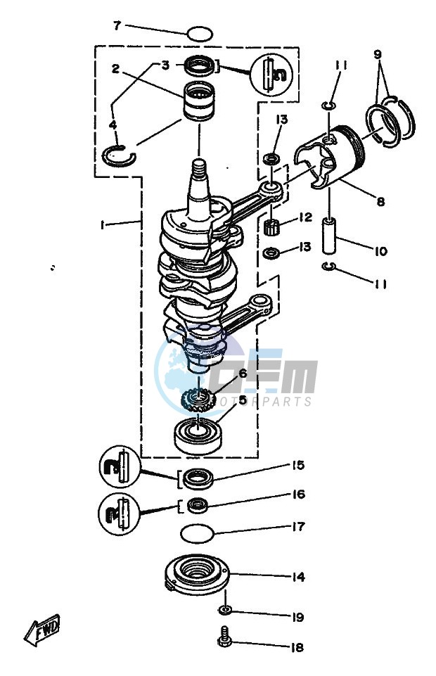 CRANKSHAFT--PISTON