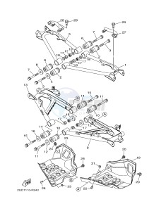 YFM700FWAD YFM70GPSH GRIZZLY 700 EPS SPECIAL EDITION (B1A4) drawing REAR ARM