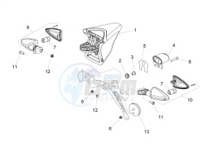 DORSODURO 900 E4 ABS (EMEA) drawing Rear lights