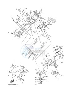 MT09A MT-09 ABS 900 (2DR4 2DR5) drawing FENDER