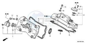 VFR800XD CrossRunner - VFR800X UK - (E) drawing CYLINDER HEAD COVER