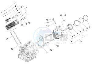 Audace 1400 1380 drawing Cylinder - Piston