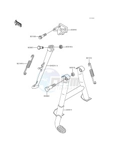 ZX 600 D [NINJA ZX-6] (D1) [NINJA ZX-6] drawing STAND