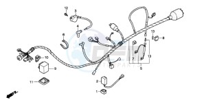 CRM75R drawing WIRE HARNESS/ IGNITION COIL