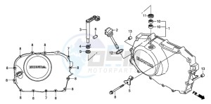 XL700V drawing RIGHT CRANKCASE COVER