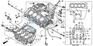 CBR600RAA UK - (E / ABS) drawing CRANKCASE