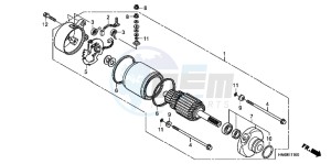 TRX250XB drawing STARTER MOTOR