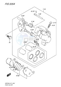 GSR750 EU drawing FRONT CALIPER