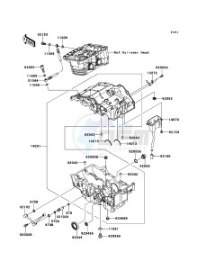 NINJA 250R EX250KCF GB XX (EU ME A(FRICA) drawing Crankcase