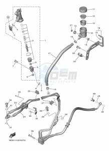 YZF690 YZF-R7 (BEB4) drawing REAR MASTER CYLINDER