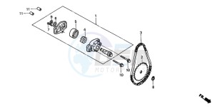 TRX250TM FOURTRAX RECON drawing OIL PUMP