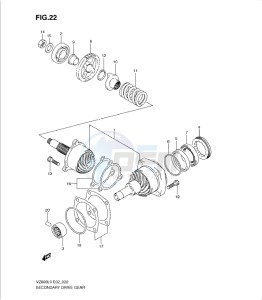 VZ800L0 drawing SECONDARY DRIVE GEAR