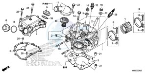 TRX420FM1F TRX420 Europe Direct - (ED) drawing CYLINDER HEAD