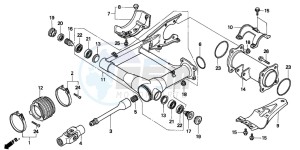 TRX300 FOURTRAX 300 drawing SWINGARM