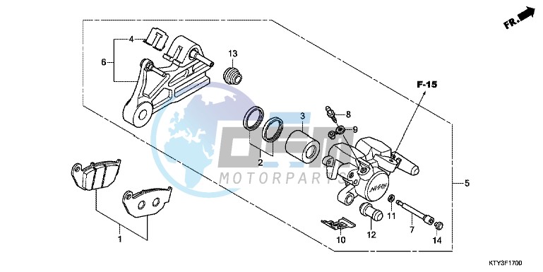 REAR BRAKE CALIPER