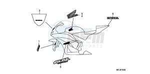 CBR600RRB drawing MARK/ STRIPE (9)